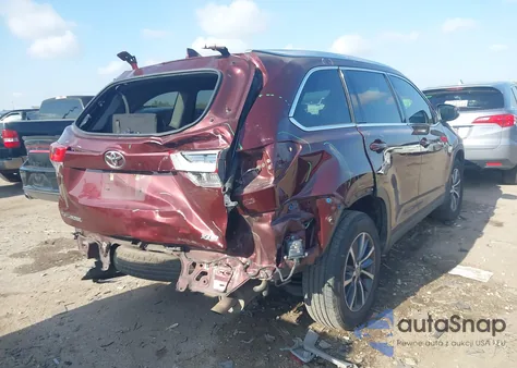 2019 Toyota Highlander Xle из США, поврежденный, VIN 5TDKZRFH0KS370350